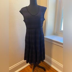 Black/blue Taylor Sleeveless Dress